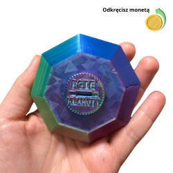 Puszka do noseworku w kształcie diamentu