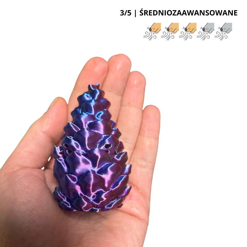 Puszka do noseworku w kształcie szyszki