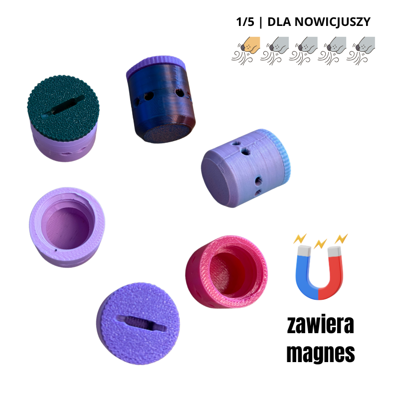 Okrągła puszka do noseworku 2 cm