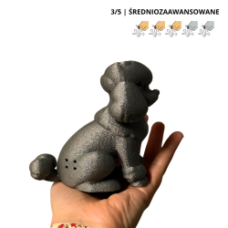 Puszka do noseworku w kształcie pudla